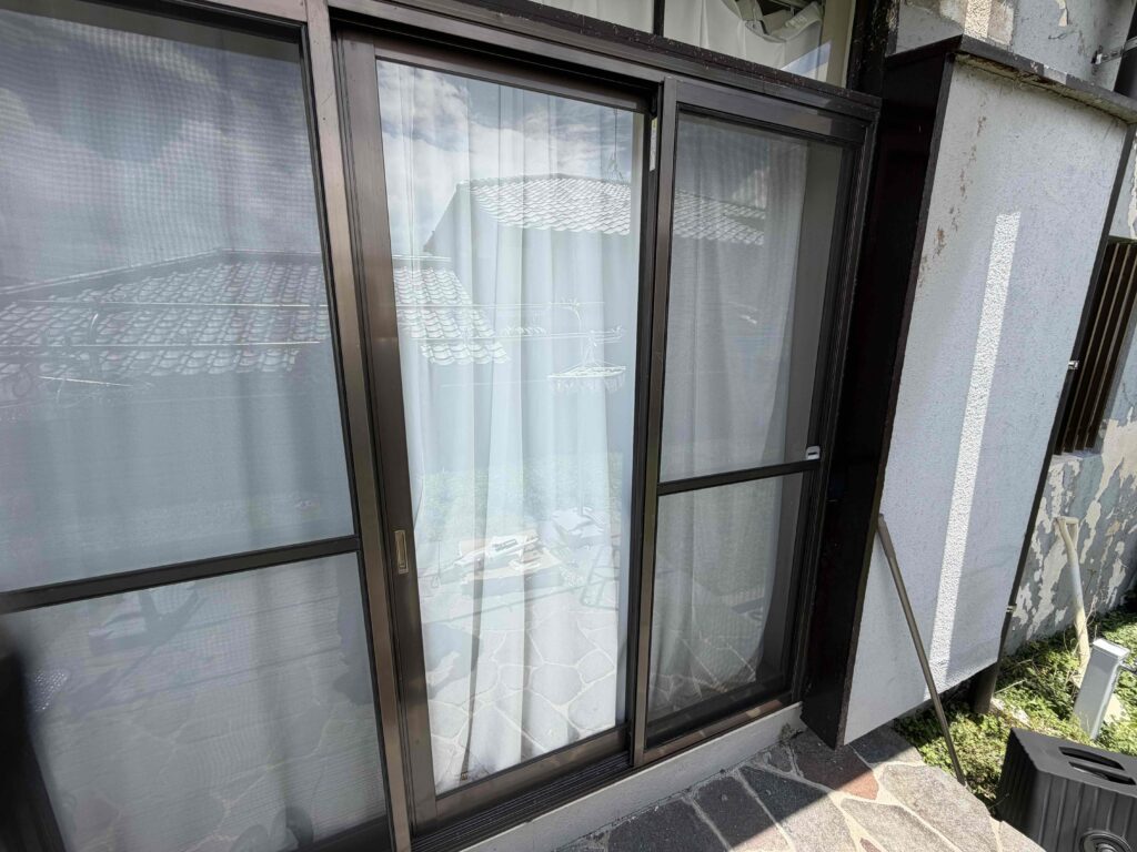 福岡市南区大橋 透明ガラス3mm交換完了